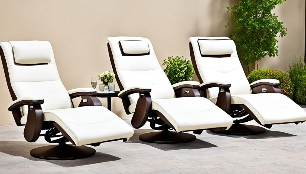 Adjustable recliner types