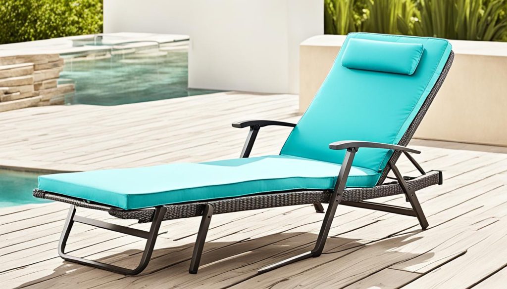 Folding chaise lounge